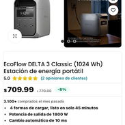 Ecoflow Delta 3 Classic nueva con 1 mes de garantia 52774129 4 formas de cargar, listo en solo 45 minutos - Img 56604940