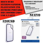 Disco Duro Externo SanDisk PlayStation 2TB Extreme Portable SSD 1000MBs USB-C USB 3.2 Gen2 "Nuevo Sellado" 320 USD - Img 58141564