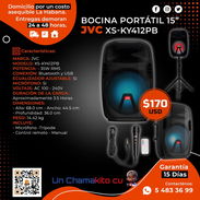 🎶 15" 🎶 BOCINA PORTÁTIL JVC 15" - RMS. TENEMOS MENSAJERÍA CON FACTURA Y GARANTÍA. TLF 54833699 - Img 54402729
