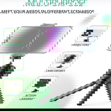 Mini trípode multifuncional para celulares, etc. Perfecto para fotografías, videos, influencers, creadores de contenido