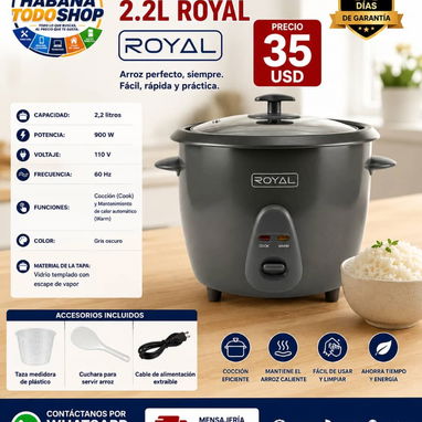 OLLAS ARROCERAS ROYAL DE 1.8L Y 2.2L NUEVAS EN CAJA!!! - Img 125102671