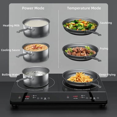 ☎️53544655 🛵 Entrega Disponible ⭐Cocina Eléctrica XKitchen 3000W – Doble Inducción ⭐ - 3/9