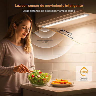 * Lampara Premium con sensor de movimiento e iluminación magnética recargable con 128 LEDs - Img 121469874