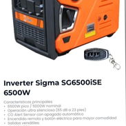🟠 GENERADOR INVERTER SIGMA SG6500ISE 💥 6500W de potencia pico / 5000W nominal 💰 $1,240 USD  🔇 Ultra silencioso - Img 58210388