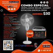 💡DUO CONTRA LOS APAGONES 💡 ESTACIÓN DE ENERGÍA 500W Y VENTILADOR RECARGABLE SANKEY. MENSAJERÍA, FACTURA. 54833699 - Img 54055752