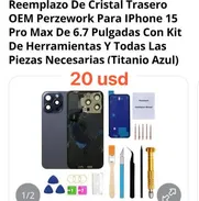 iPhone 15 pro max (Cristal trasero nuevo en caja) - Img 50604551