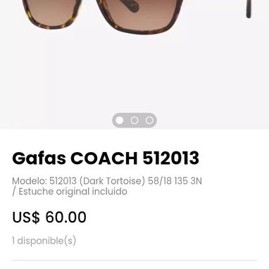 Gafas COACH. Estuche original incluido.De mujer Originales - 3/8