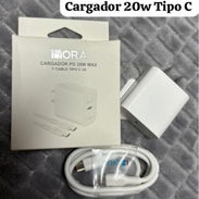 ESPIGA 20W CARGA RÁPIDA Y CABLE TIPO C A TIPO C DE 3A CARGA RÁPIDA Y TRANSFIERE DATOS MIDE 1 METRO (MARCA 1HORA) - Img 55237214
