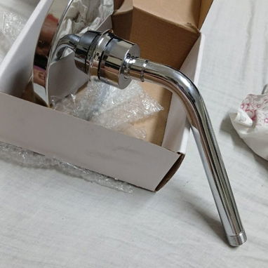 Brazo de latón con ducha roceadora de 16 cm - 2/2