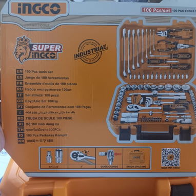 Kit 100 Herramientas INGCO Dados para Bujías 16 y 21mm VPT#-0524 - Img 122774858