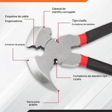 Pinza Martillo Combinada Herramienta multifuncional en excelente estado. - 2/3