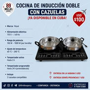 Cocina de inducción doblé con 2 caxuelas - Img 56205845