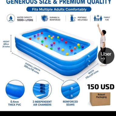 🏊🏽‍♂️Piscina inflable-150 USD 🏊🏽‍♂️Piscina Armable -285 USD o al cambio - 2/2