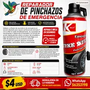 REPARADOR DE PINCHAZOS. PARA REPARAR PONCHE E INFLAR NEUMATICO - Img 55981925
