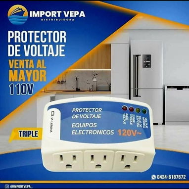 PROTECTORES DE VOLTAJE TRIPLE 110 ✅ MARCA Q7LUMINA 110V⚡️ 💲PRECIO: 1️⃣2️⃣USD  VOLTAJE NORMAL :120 VAC VOLTAJE MAXIM - Img 126398195