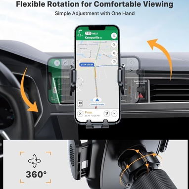 Soporte de teléfono para auto Miracase - Negro - Img 123275355