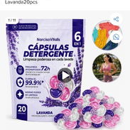 Cápsulas de Detergente 5 en 1, blister con 20.capsulas aromas lavanda y fresca. - Img 58310200
