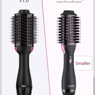 Cepillo secador de pelo de 2,4 in, moldeador de aire caliente para soplados suaves y voluminosos  Iónico antiencrespamie - 8/10