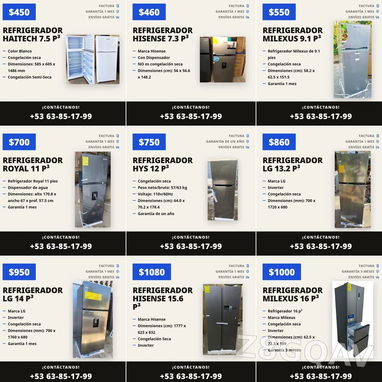 Refrigeradores neveras lavadores y splits nuevos - 3/4