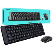 ✳️Kit de teclado y mouse inalámbrico Logitech MK220 Español Latinoamérica de color negro NUEVOS EN CAJA - Img 44813128