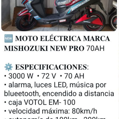 Motos eléctricas en venta también tenemos bicimotos y patinetas - Img 118793344
