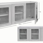 Estante aéreo de cocina triple - Img 58150260