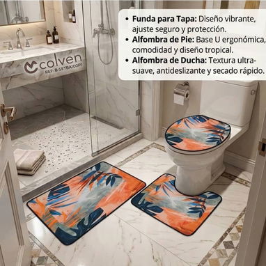Set de 3 alfombras de baño - Img 122248440