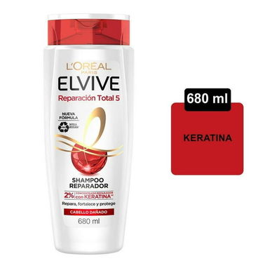 1> Kit shampoo más acondicionador Elvive Loreal "Reparación Total 5 en uno" - Img 95509617