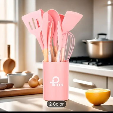 12 piezas de utensilios de cocina de silicona - Img 97963684