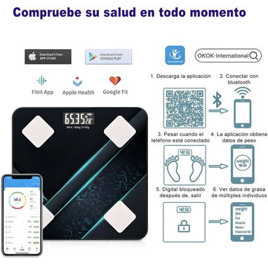 Pesa o báscula inteligente (Hasta 190kg) - 5/6