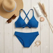 Traje de Baño Clásico Azul Rey Talla M - Img 58132319