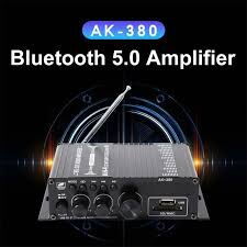 AK-380 mini amplificador de potencia de audio Bluetooth 5.0 - Img 100581023