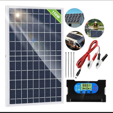 Kit de panel solar con controlador de carga - 8/10