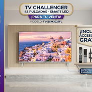 TV 43 PULGADAS  MARCA CHALLENGER  SMART TV RESOLUCION FULL HD VIENE CON SUS 2 MANDOS Y SOPORTE A LA PARED 230 USD - Img 55652285