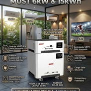 Inversor solar todo en 1 de 6kw con respaldo 15kw en bateria - Img 55968853