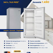 Nevera Vertical 8.5 Pies³ Gris EKO - Img 56173435