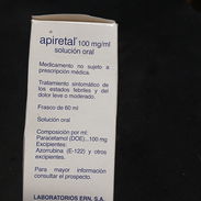 Se vende apiretal 100mg/ml solución oral. (Paracetamol oral para niños) - Img 55885651