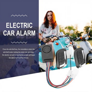 Moto eléctrica Sistema de alarma 36V -72V Con 2 teclas de control a distancia - Img 120162483