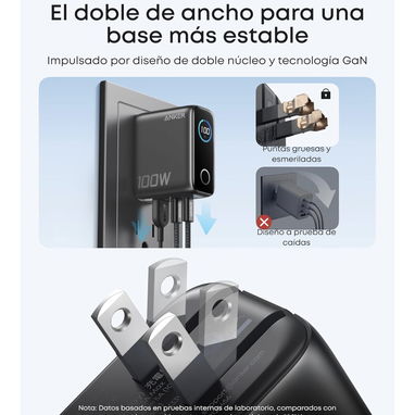 CARGADOR 100W ANKER ORIGINAL | NUEVO Y SELLADO | PANTALLA INTELIGENTE | Centro Habana 85 - 5/9