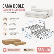 CAMA PERSONAL DOBLE CON GABETAS - Img 55600240