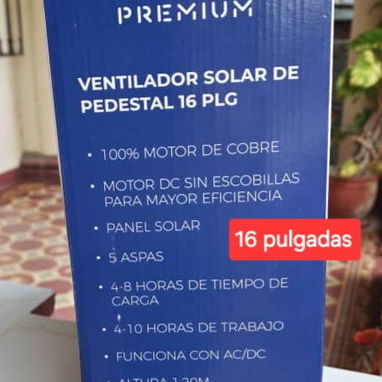 Ventiladores recargables de 16 y 18 pulgadas, con batería de Litio - Img 123485221