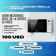 🍽️🔥 HORNO MICROONDAS ROYAL 20 L + SOPORTE DE PARED PARA MICROWAVE 🔥🍽️  💰 PRECIO DEL COMBO: 100 USD - Img 58115674