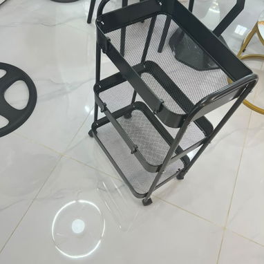 Vanity, tocador o coqueta, burós de madera, estantes de rueditas con bandeja metálica, Canapé o cama portátil - 2/8