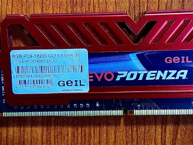 Set 2 Memorias RAM Geil Evo Potenza DDR4 2133MHz PC4-17000 8GB CL15 - Img 65298698