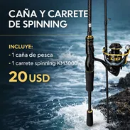KM3000 / Caña de pescar y carrete de Spinning 🎣 - Img 55402193