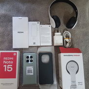 XIAOMI REDMI NOTE 15 DUAL SIM DE 6+6/128GB NUEVO EN CAJA CON ACCESORIOS ORIGINALES Y AUDÍFONOS INALAMBRICOS BLUETOOTH - Img 55451947