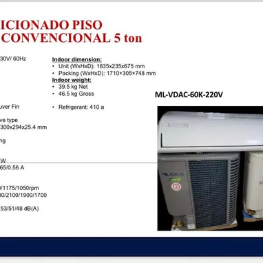 *Split MILEXUS de 5 toneladas 220v* - Precio 2140 USD -Garantía 1 mes - Img 128032381