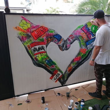 Realizamos Pinturas Murales Decorativas (Graffitis) para todo tipo de Negocio,Cafeterías , Restaurantes,Bares,Peluquería - Img 123194258
