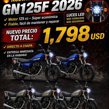 🚀Motos XRyder-Suzuki GN125-2026👉54144620📍LA HABANA💥DIRECTO A CHAPA‼️ 🔧 - Img 124588841