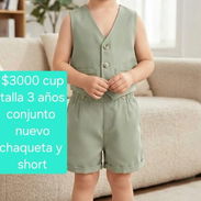 Conjunto de chaqueta y shorts para niño de 3 años - Img 57913850